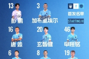 深圳新鹏城足协杯客战上海海港首发阵容出炉！